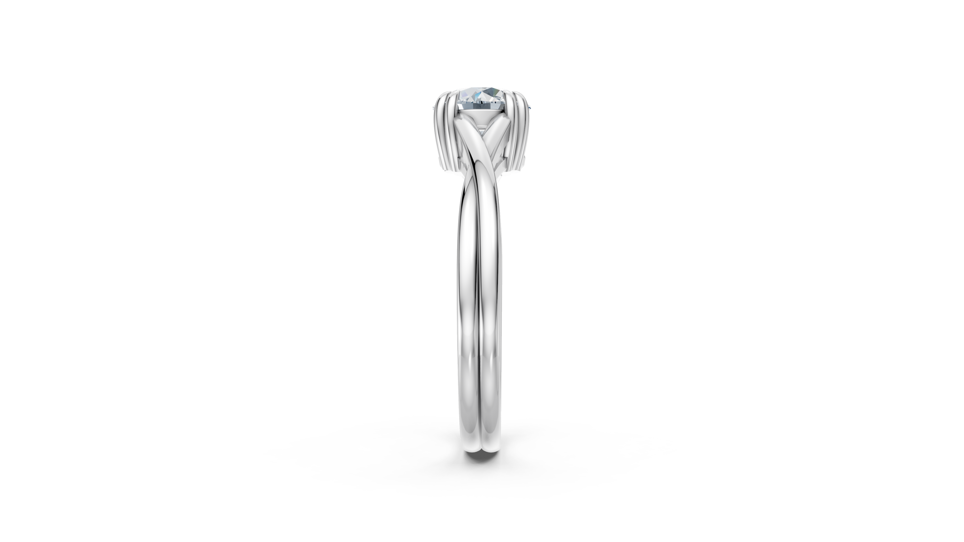 Twist Solitaire Ring