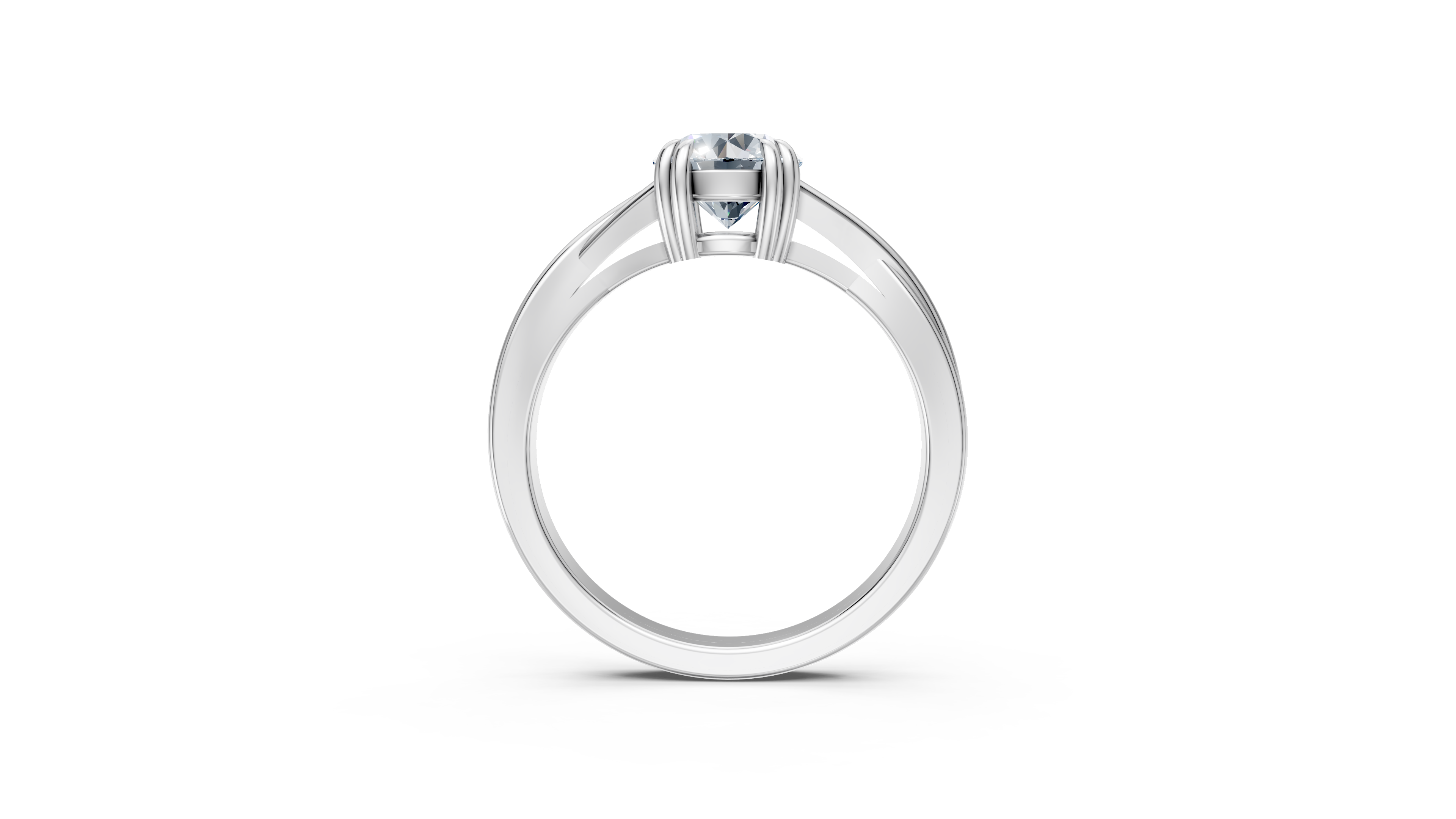 Twist Solitaire Ring