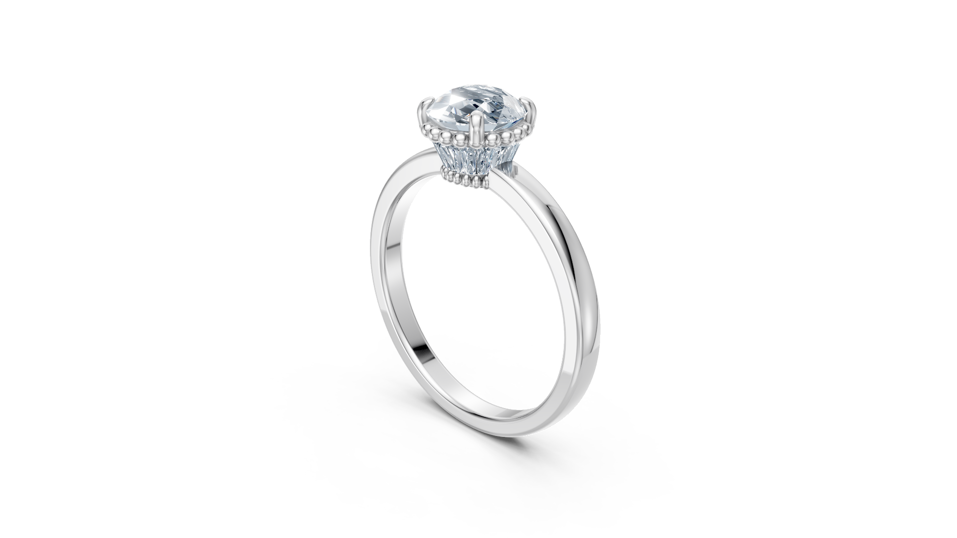 Vintage Crown Silver Ring